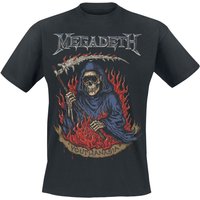 Megadeth T-Shirt Youthanasia Flames S to 4XL for Men black - Image 1