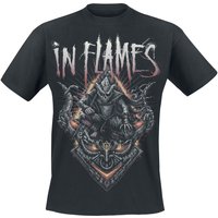 In Flames T-Shirt Temple Mask S to XXL for Men black