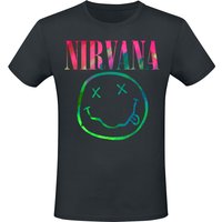 Nirvana T-Shirt Rainbow Logo S to 3XL for Men black - Image 1