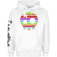 The Living Tombstone Hooded sweater 8 Bit Rainbow Skull S to XXL for Men white - Image 1
