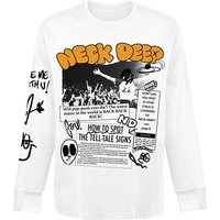 Neck Deep Long-sleeve Shirt Pop Punk Is Back S to XL for Men white - Image 1