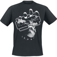 Judas Priest T-Shirt British Steel Hand White S to 4XL for Men black - Image 1