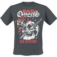 Bad Omens T-Shirt Bad Decisions Skull S to 4XL for Men dark grey - Image 1