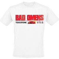 Bad Omens T-Shirt Flower S to 4XL for Men white - Image 1