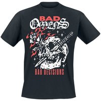 Bad Omens T-Shirt Bad Decision Skull With Knife S to 4XL for Men black - Image 1