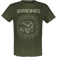 Ramones T-Shirt Crest S to 3XL for Men green