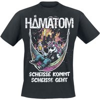 Hämatom T-Shirt Scheisse kommt, Scheisse geht S to 4XL for Men black - Image 1