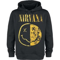 Nirvana Hooded sweater Amplified Collection Spliced Smiley XS to 3XL for Men black