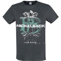 Nickelback T-Shirt Dark horse S to XXL for Men charcoal