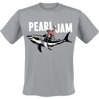 Pearl Jam T-Shirt Shark Cowboy S to XXL for Men grey - Image 1