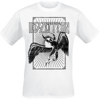 Led Zeppelin T-Shirt Icarus Burst S to XXL for Men white - Image 1