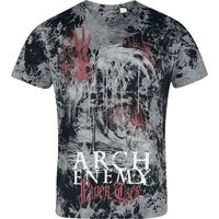 Arch Enemy T-Shirt Flames Tiger S to 4XL for Men black-grey - Image 1