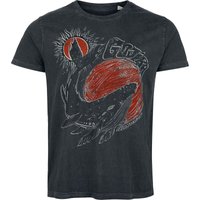 Gojira T-Shirt Whale Sun Moon S to 4XL for Men dark grey - Image 1