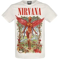 Nirvana T-Shirt Amplified Collection In Utero Wilderness S to XXL for Men off white - Image 1