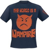 Smashing Pumpkins T-Shirt World I a Vampire Tour Shirt S to XXL for Men navy - Image 1