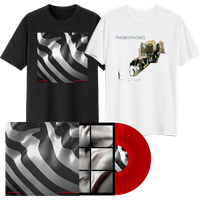 Phobophobes - Modern Medicine Red Vinyl + Black T-Shirt + White T-Shirt