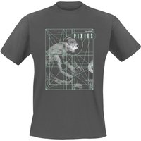 Pixies T-Shirt Monkey Grid S to XXL for Men charcoal - Image 1