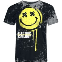 Electric Callboy T-Shirt Spray Smile S to 4XL for Men grey - Image 1