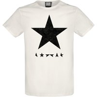David Bowie T-Shirt Amplified Collection Black Star S to XXL for Men off white