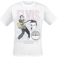 Elvis Presley T-Shirt Live From Memphis S to 3XL for Men white - Image 1