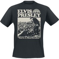Elvis Presley T-Shirt Heartbreaker S to 3XL for Men black