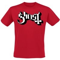 Ghost T-Shirt 2V Logo S to XXL for Men red - Image 1