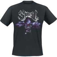 Ghost T-Shirt Portrait Wide Logo S to 4XL for Men black