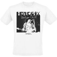 Jimi Hendrix T-Shirt Voodoo Child S to 4XL for Men white - Image 1