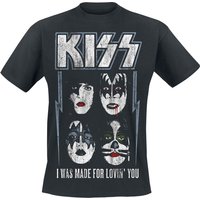 Kiss T-Shirt I Was Made For Lovin' You S to 4XL for Men black - Image 1