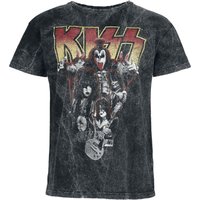 Kiss T-Shirt Band Photo S to 4XL for Men anthracite - Image 1