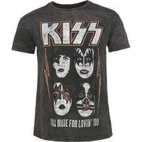 Kiss T-Shirt I Was Made For Lovin' You S to 4XL for Men grey - Image 1