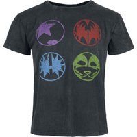 Kiss T-Shirt Band Icons S to 4XL for Men anthracite - Image 1