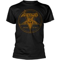 Venom T-Shirt Welcome To Hell (Gold) S to XXL for Men black