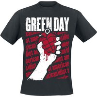 Green Day T-Shirt Diagonal Printed S to XXL for Men black - Image 1