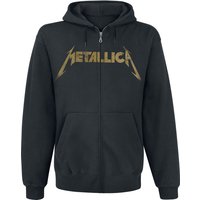 Metallica Hooded zip Hetfield Iron Cross Guitar S to 3XL for Men black - Image 1