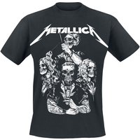 Metallica T-Shirt S&M2 Skull Tux S to XXL for Men black