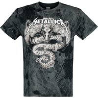 Metallica T-Shirt Roam All Over S to XL for Men brown-black
