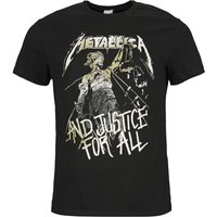 Metallica T-Shirt Amplified Collection And Justice For All S to 3XL for Men black - Image 1