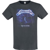 Metallica T-Shirt Amplified Collection Ride The Lightning S to XXL for Men charcoal - Image 1