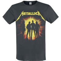 Metallica T-Shirt Amplified Collection Strobes S to 3XL for Men charcoal - Image 1
