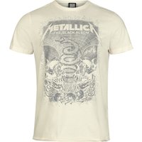 Metallica T-Shirt Amplified Collection Inverted Black Album S to 3XL for Men off white - Image 1