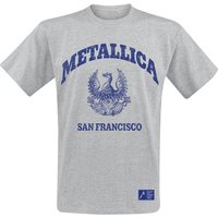 Metallica T-Shirt College Crest S to XXL for Men grey - Image 1