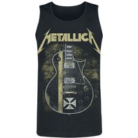 Metallica Tanktop Hetfield Iron Cross Guitar S to XXL for Men black - Image 1