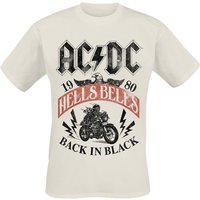 AC/DC T-Shirt Hells Bells 1980 S to XXL for Men beige