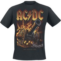 AC/DC T-Shirt Burning Salute S to 3XL for Men black - Image 1
