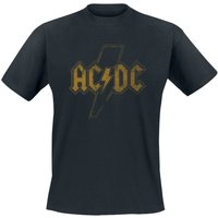 AC/DC T-Shirt Distress Flash S to XXL for Men black - Image 1