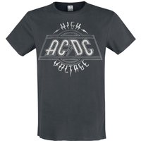 AC/DC T-Shirt Amplified Collection High Voltage S to 3XL for Men charcoal - Image 1