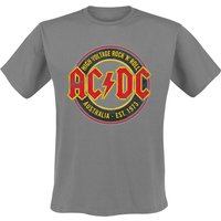 AC/DC T-Shirt High Voltage Rock 'N' Roll Australia Est. 1973 S to XXL for Men grey - Image 1