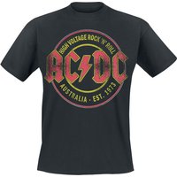 AC/DC T-Shirt High Voltage Rock 'N' Roll Australia Est. 1973 S to 3XL for Men black - Image 1