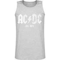 AC/DC Tanktop Est. 1973 S to XXL for Men mottled light grey - Image 1